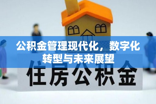 铁岭公积金管理现代化，数字化转型与未来展望