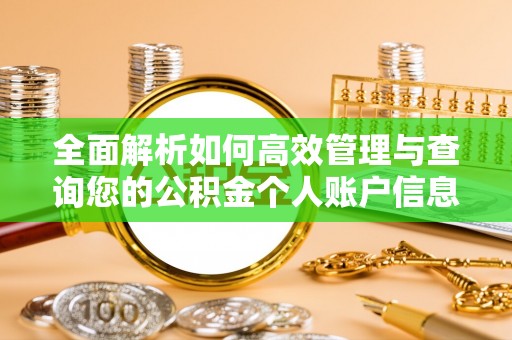 铁岭全面解析如何高效管理与查询您的公积金个人账户信息