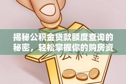铁岭揭秘公积金贷款额度查询的秘密，轻松掌握你的购房资金