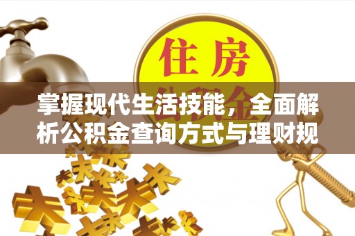 铁岭掌握现代生活技能，全面解析公积金查询方式与理财规划