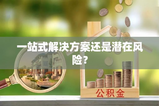 铁岭一站式解决方案还是潜在风险？